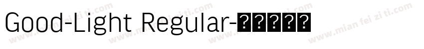 Good-Light Regular字体转换